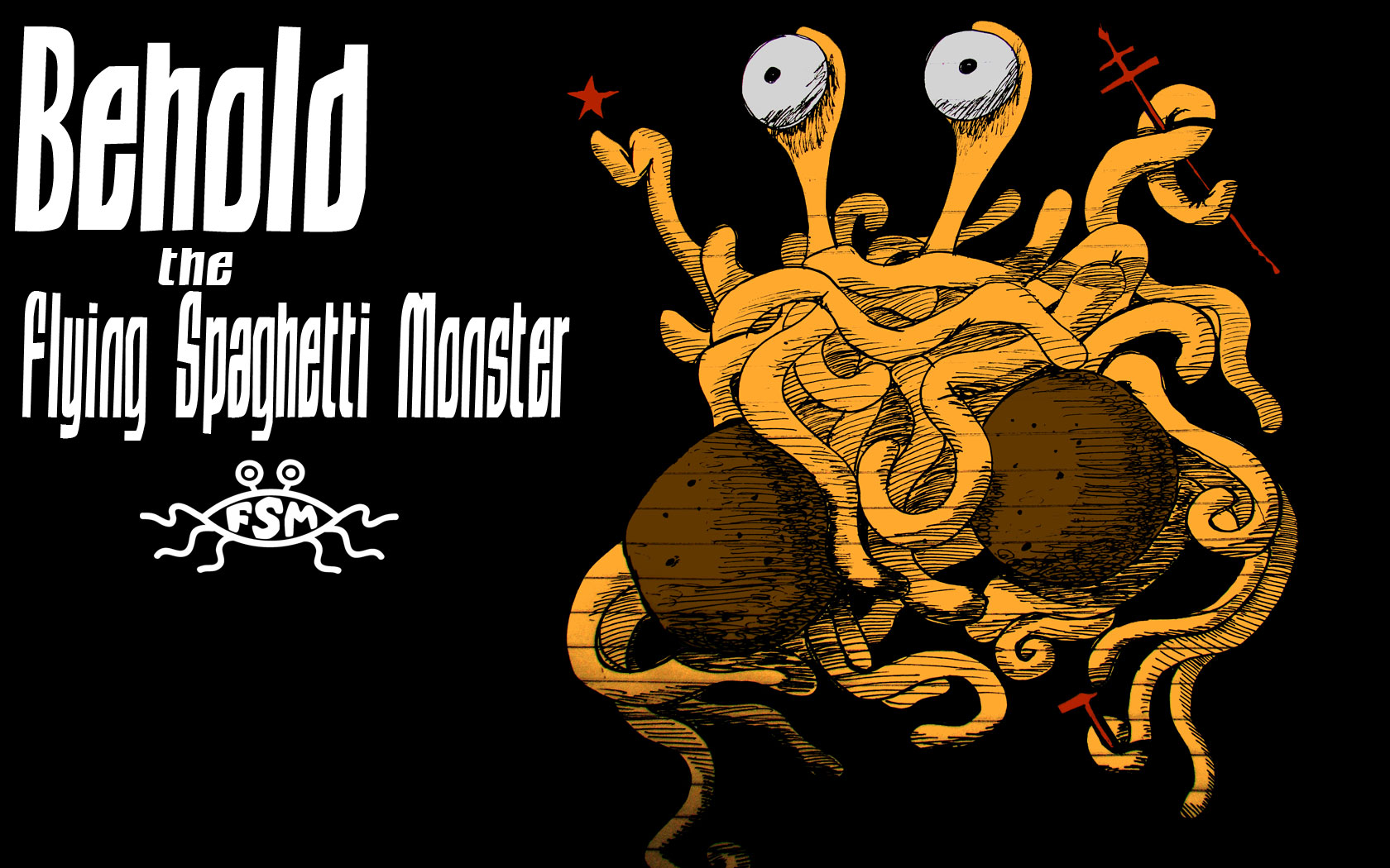 Religion Flying Spaghetti Monster Wallpaper