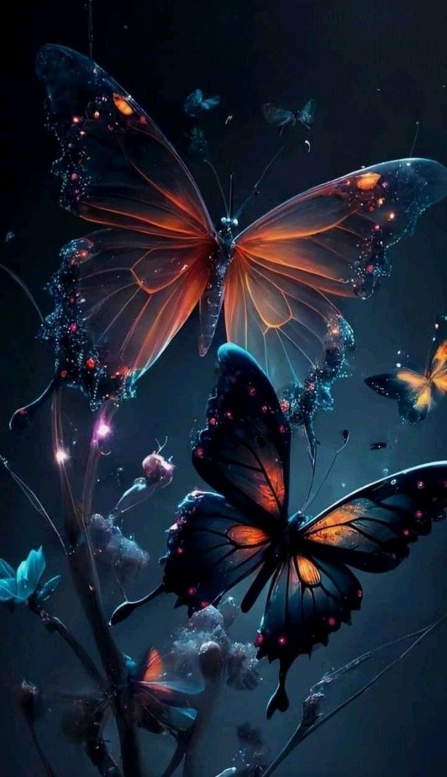 Butterfly Lovers On Wallpaper