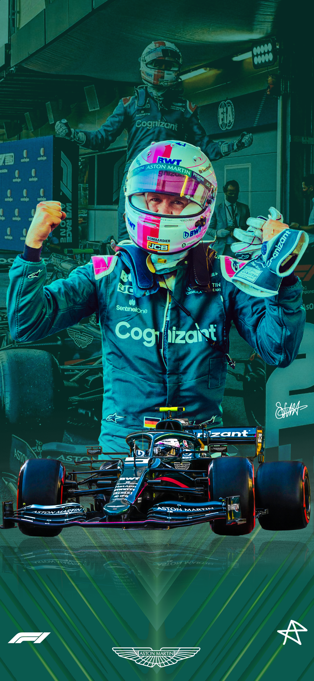 Sebastian Vettel Azerbaijan Gp Wallpaper Congratulations For