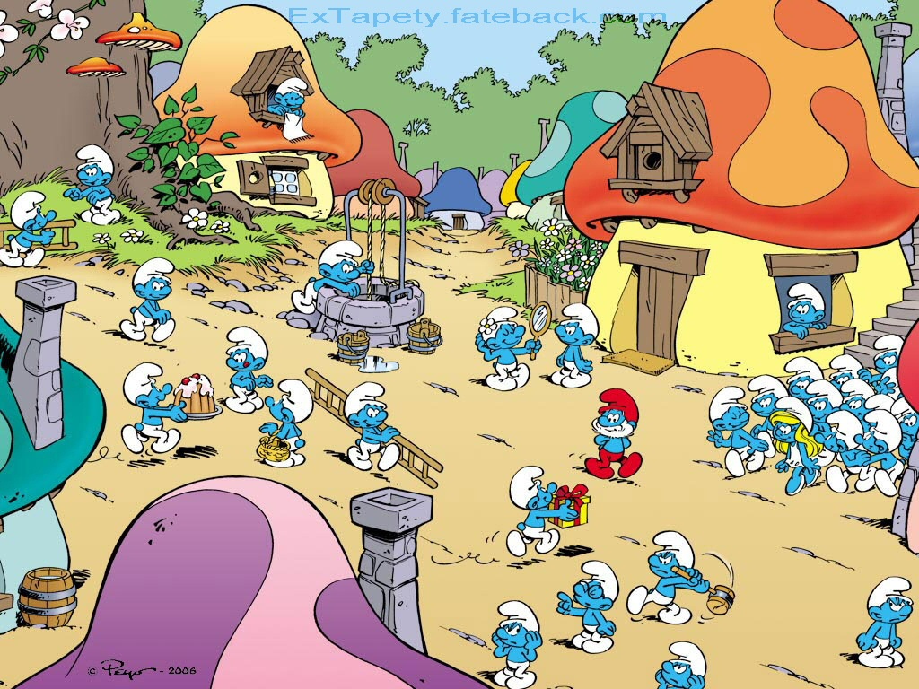 Wallpaper In Smurf Cartoons Cartoon