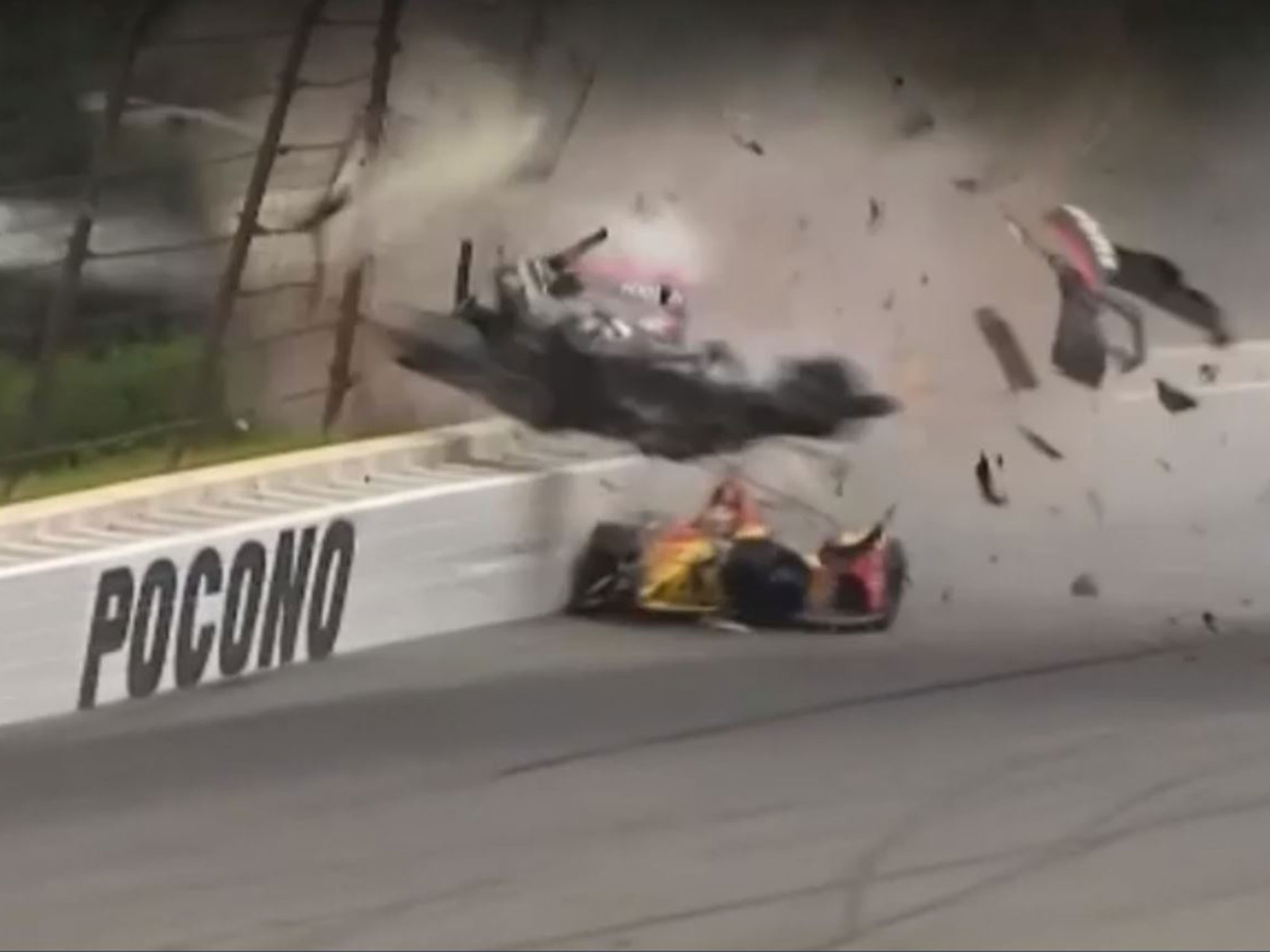 Robert Wickens Crash Indycar Driver Broke Both Legs In Horror