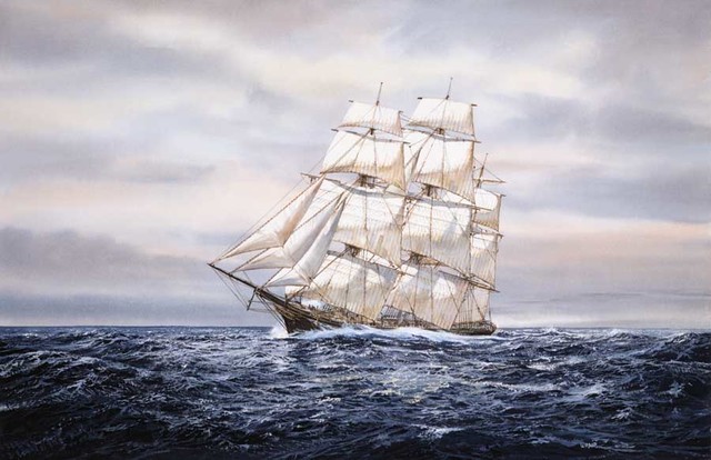 Clipper Ship Wall Art   Traditional   Wallpaper   by Murals Your Way