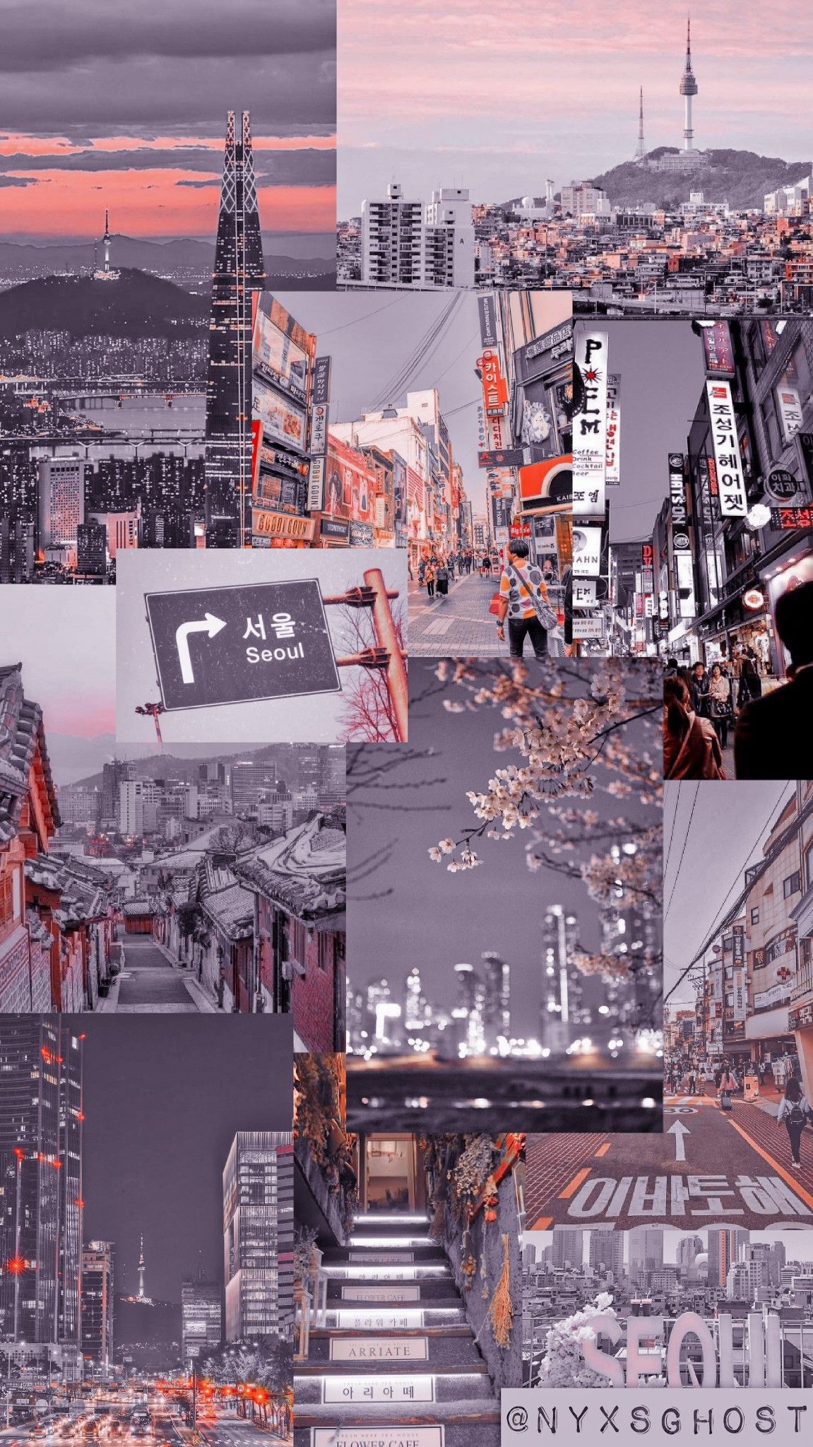 Seoul Korea Aesthetic Wallpaper Made By Me