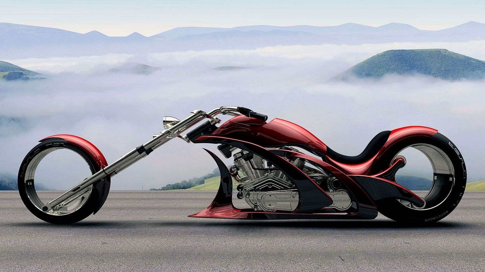 Future Chopper Motorcycle Wallpaper HD Car