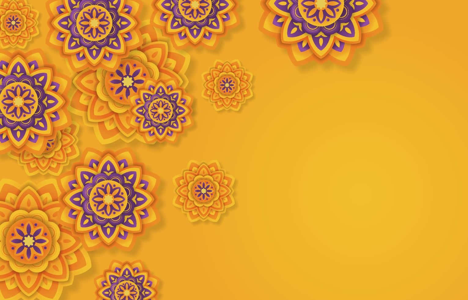 Plain Yellow Background Wallpaper