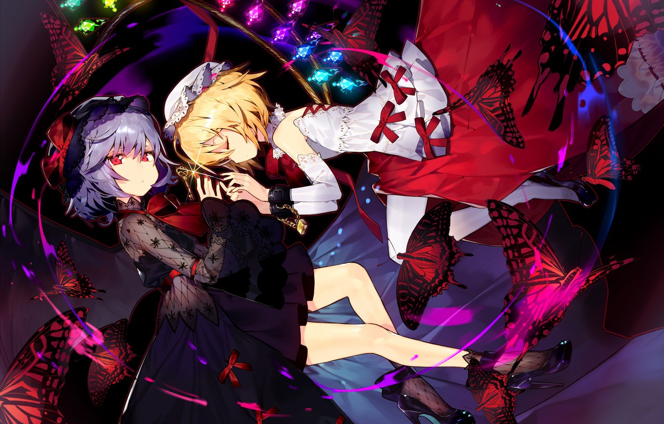 Wallpaper Girls The Game Anime Art Touhou Flandre Scarlet