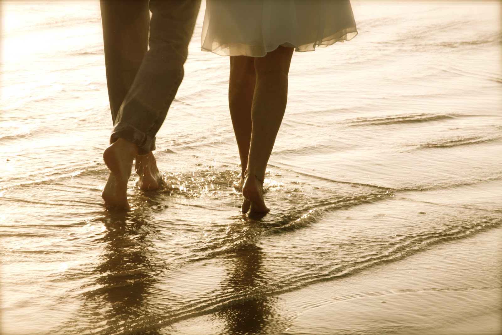 Couple On Beach Wallpaper