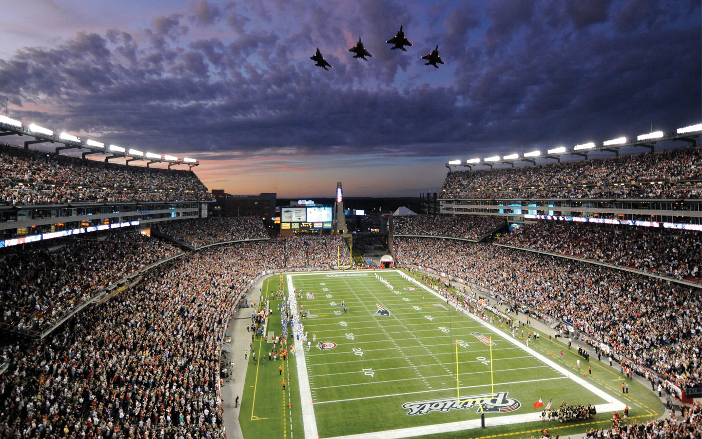 New England Patriots Nfl Football Stadium F Wallpaper