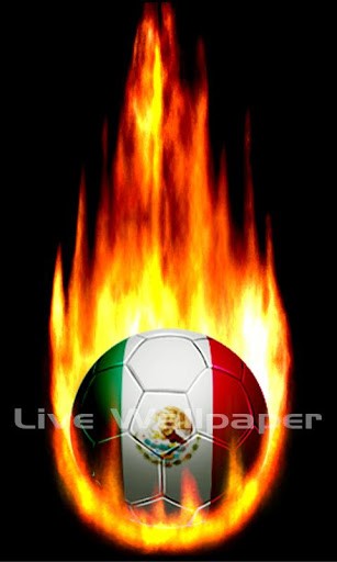 Bigger Mexico Fire Soccer Ball For Android Screenshot