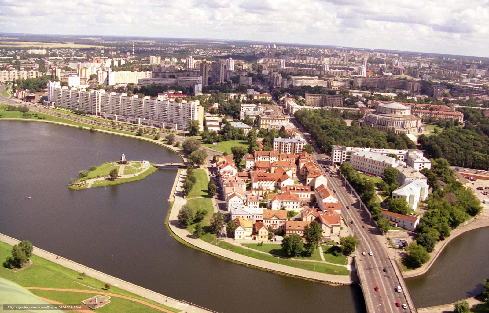 Wallpaper Byelorussia City Minsk Panorama Desktop