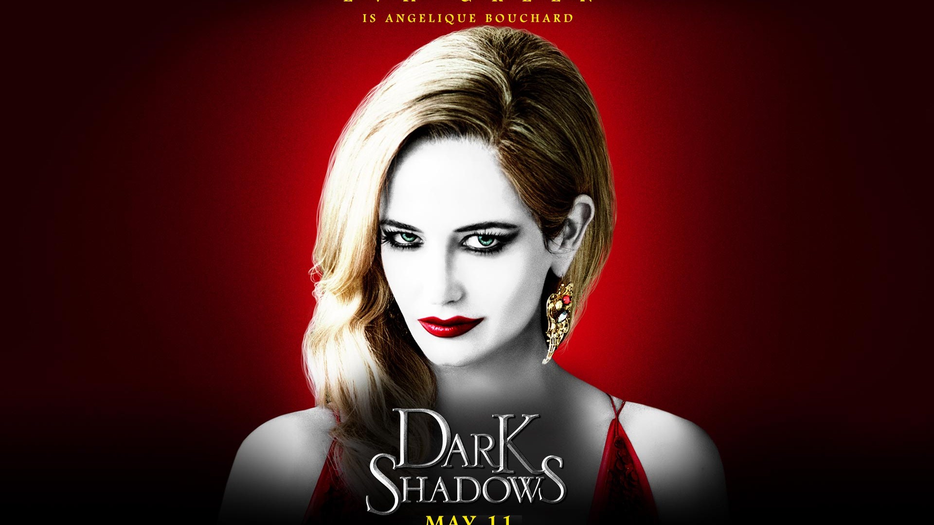 Eva Green In Dark Shadows Widescreen Wallpaper
