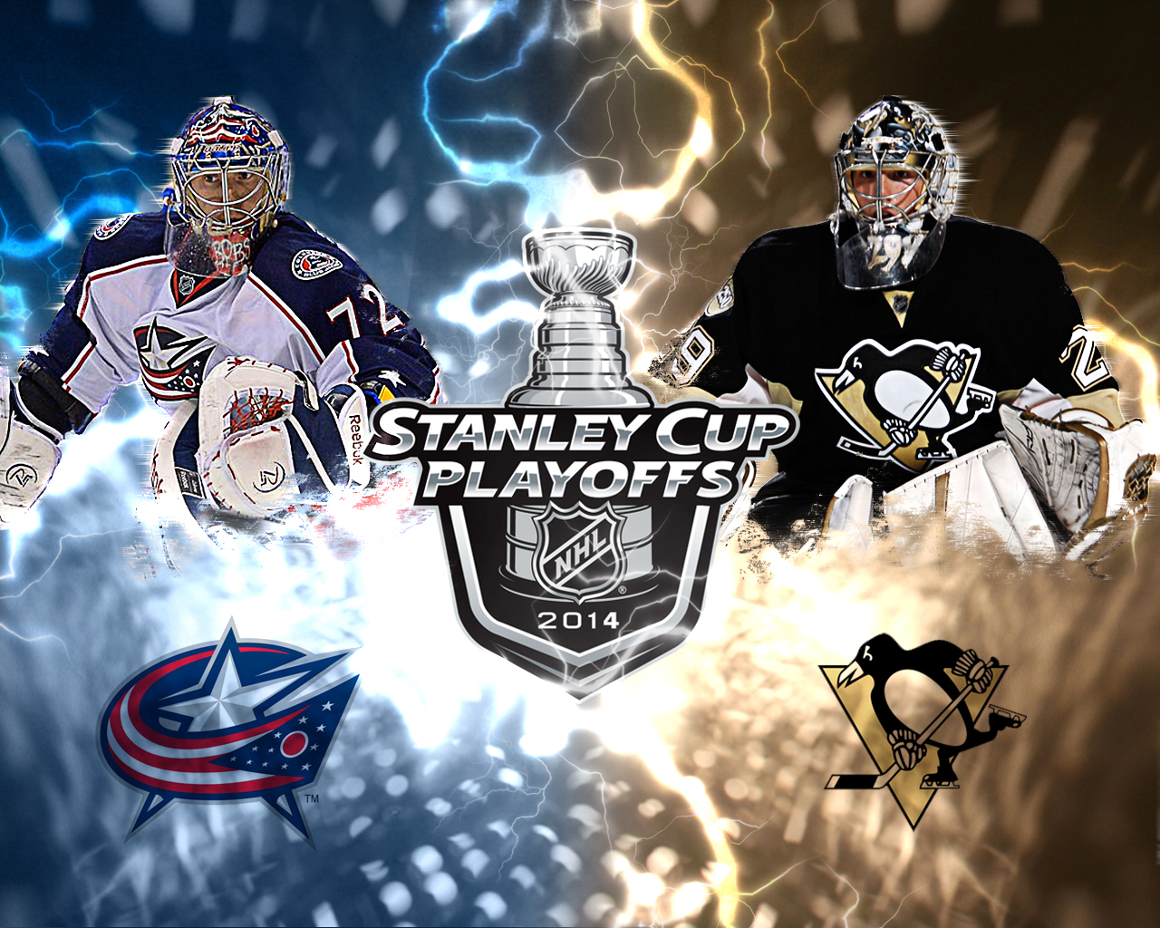 Fleury Sergei Bobrovsky Penguins Vs Blue Jackets Stanley Cup Playoffs