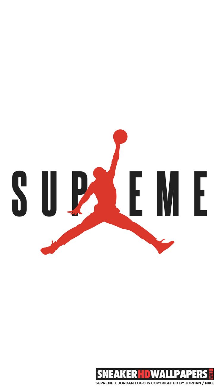 Supreme Wallpaper Jordan Logo iPhone