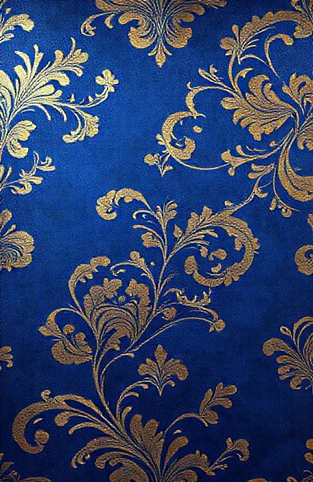 Royal Blue And Gold Wallpaper