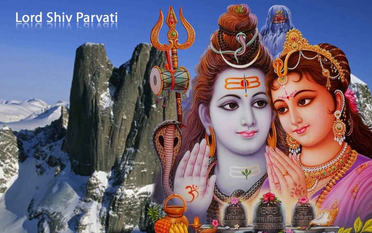 Big Shiva Parvathi Wallpaper