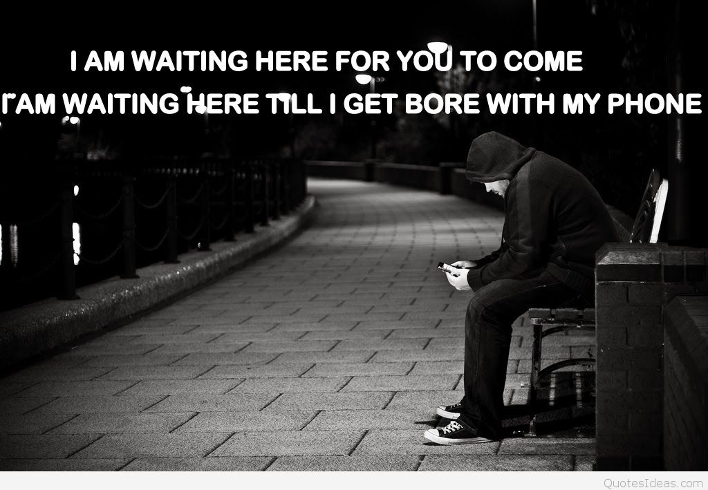 Sad Alone Boy Wallpaper Image With Quotes