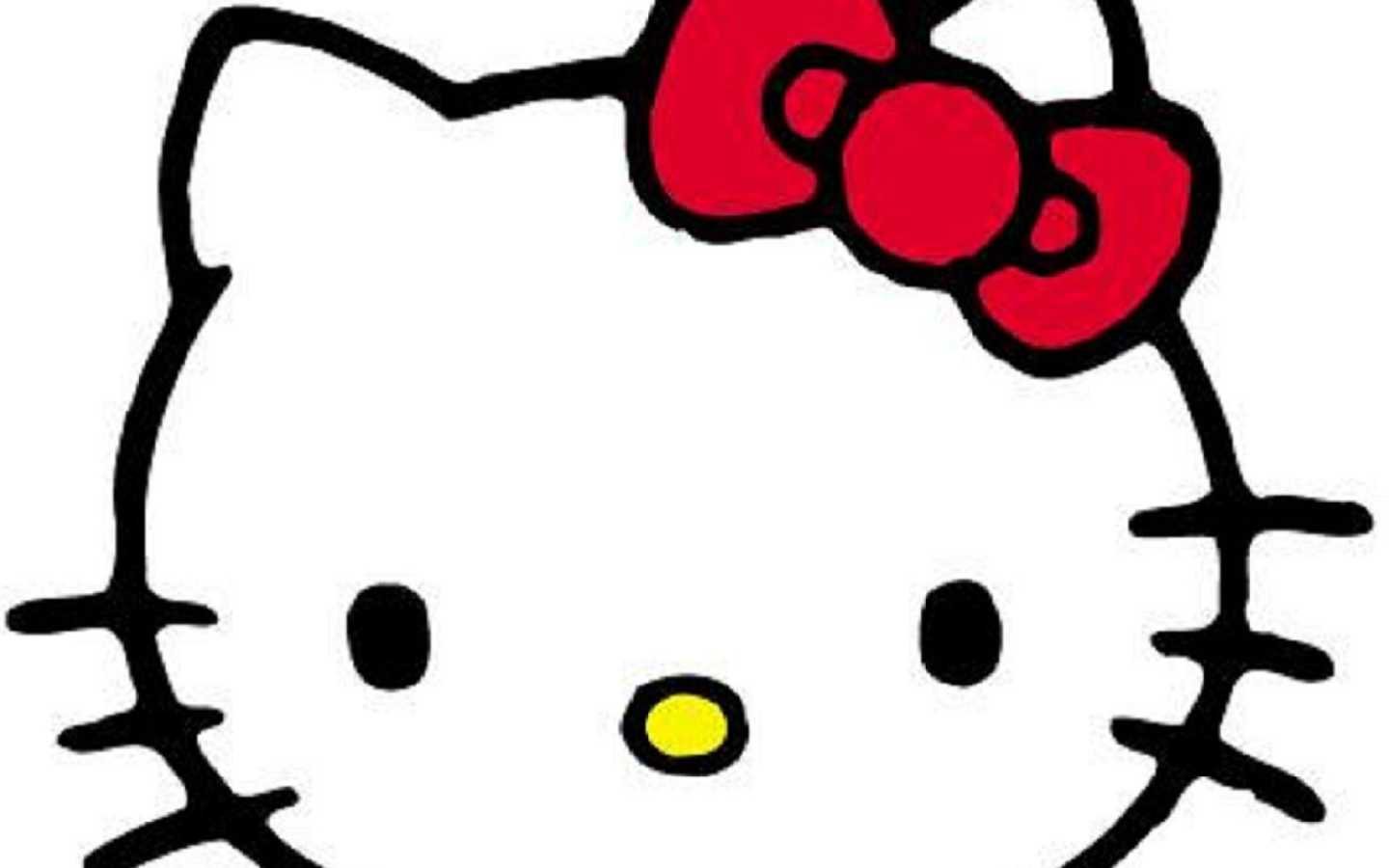 Hello Kitty Face Background Wallpaper HD