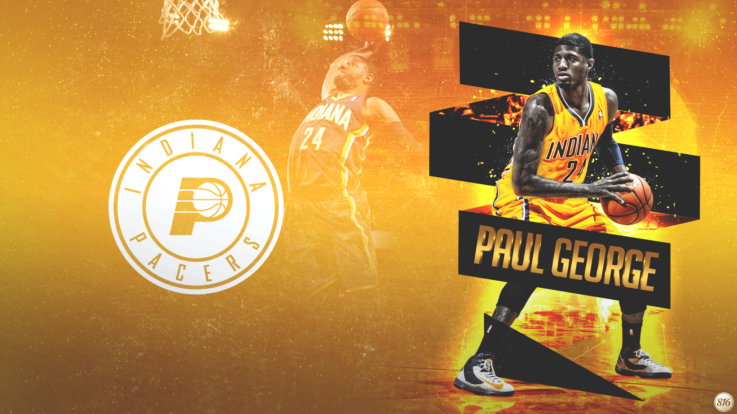 Wallpaper paul george paul george indiana pacers indiana pacers 2560x1440