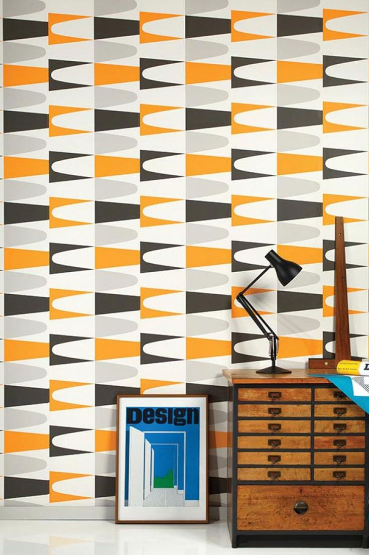 Jaron Orange Wallpaper In Funky