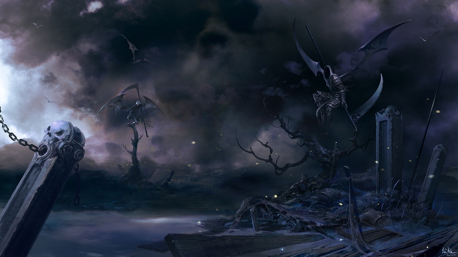 Full HD Wallpaper Undead Dementor Plait Tomb Desktop Background