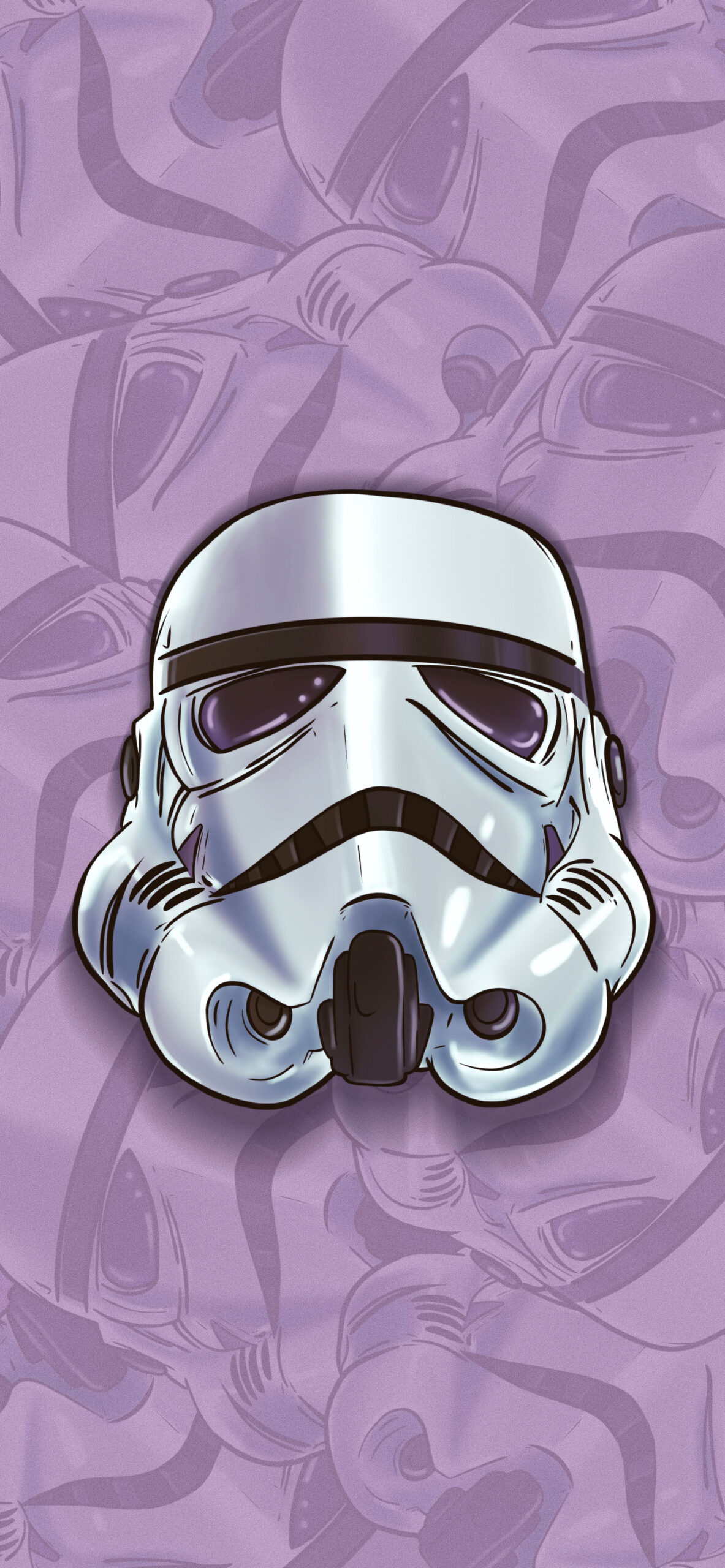 Star Wars Stormtrooper Helmet Purple Wallpaper Background