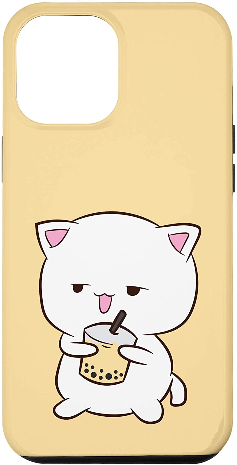 Amazon iPhone Pro Max Cute Boba Cat With Tea
