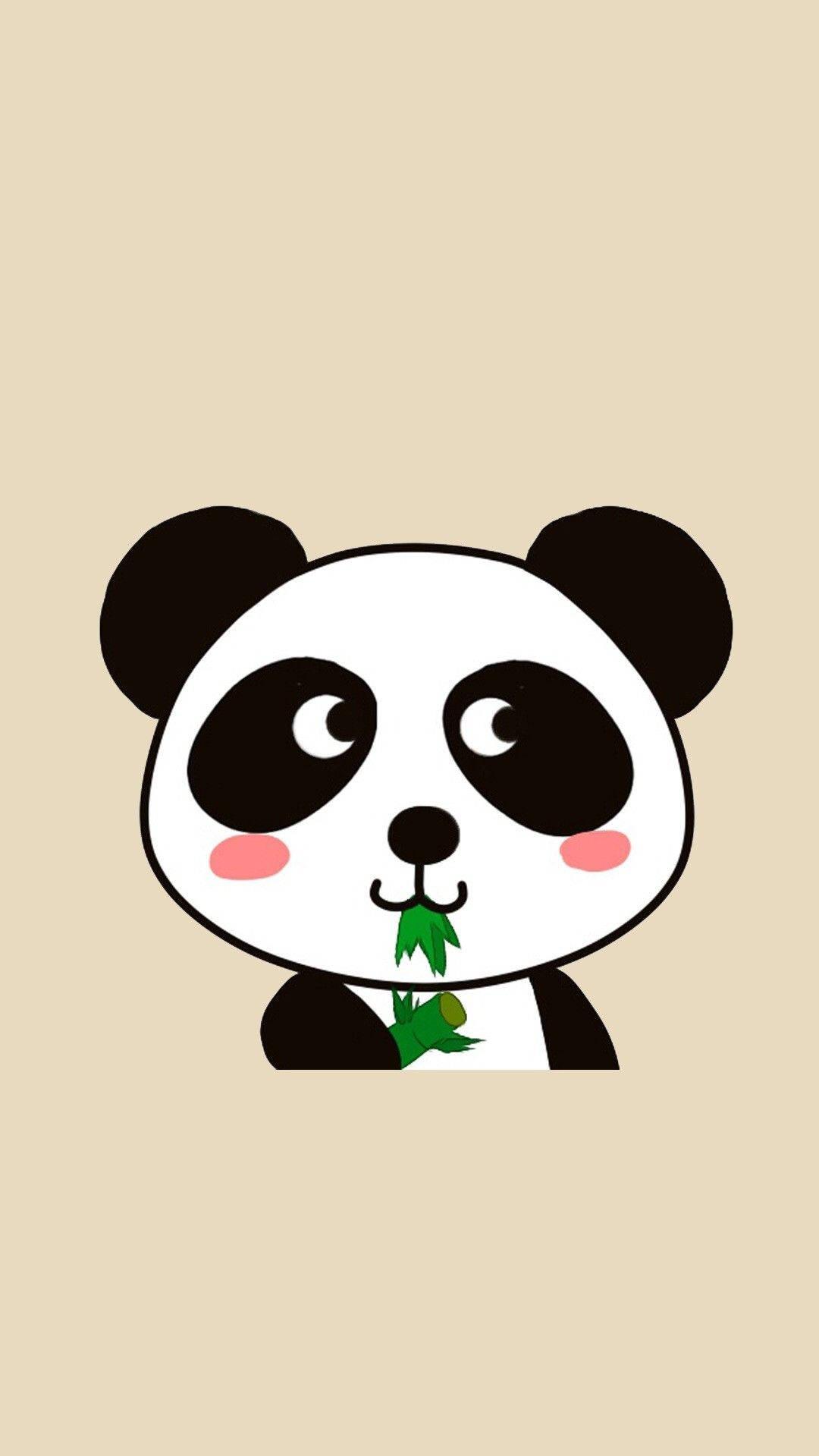 Download Cute Panda Cartoon Art Wallpaper