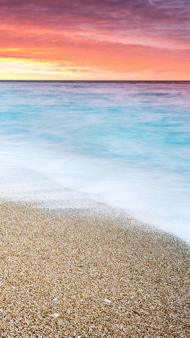 Sunset At Beach iPhone 5s Wallpaper iPad