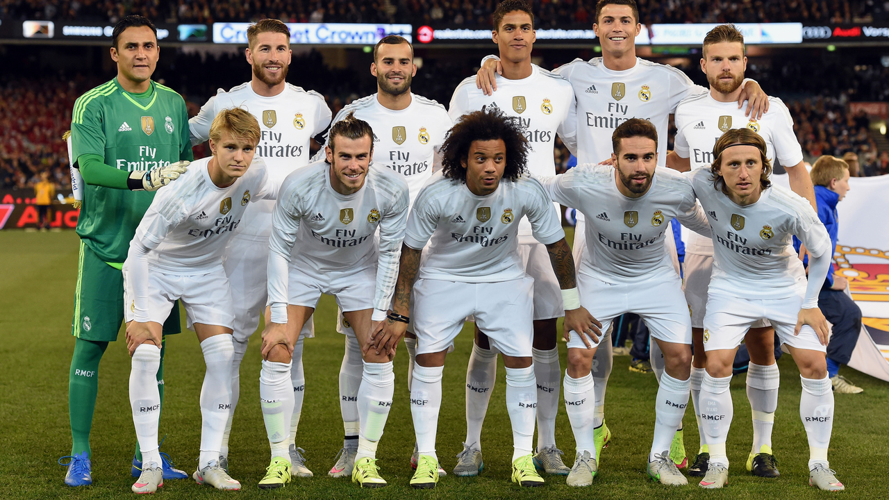 Real Madrid Squad Starting Eleven Players Wallpaper HD