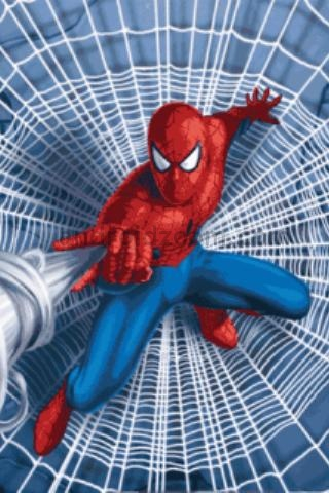 Spiderman Cartoon iPhone HD Wallpaper