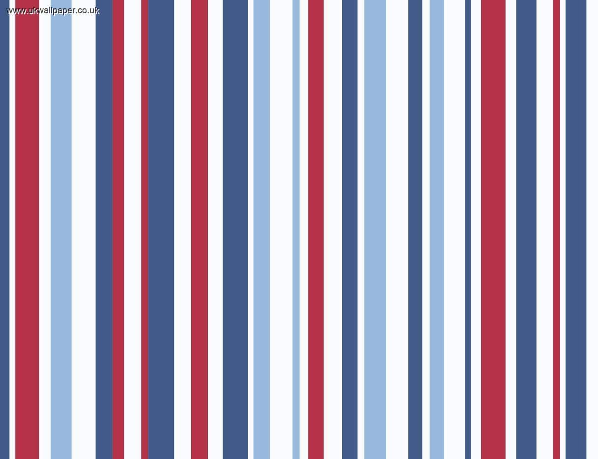 stripe wallpaper blue and red wallpaper 10metres x 52cm random match