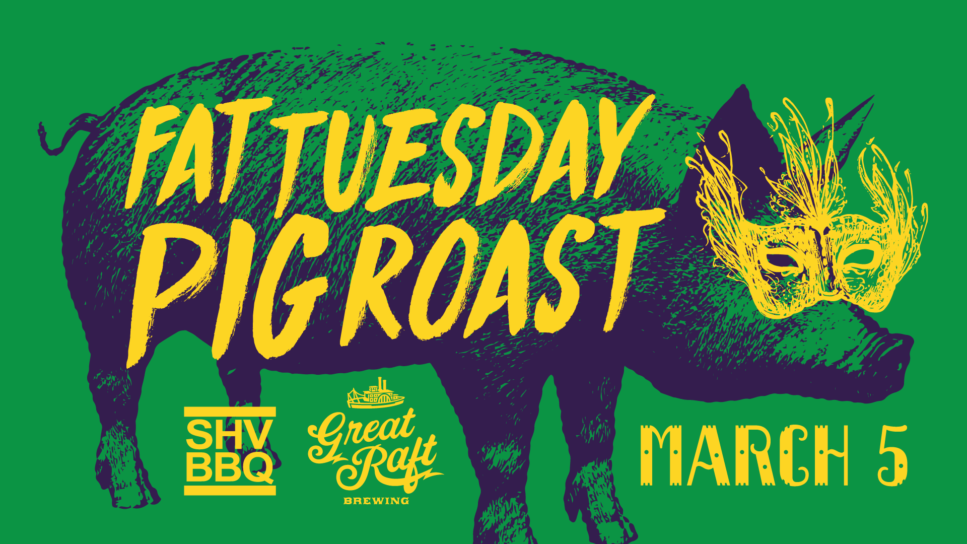 Fat Tuesday Cochon De Lait At Great Raft Brewing