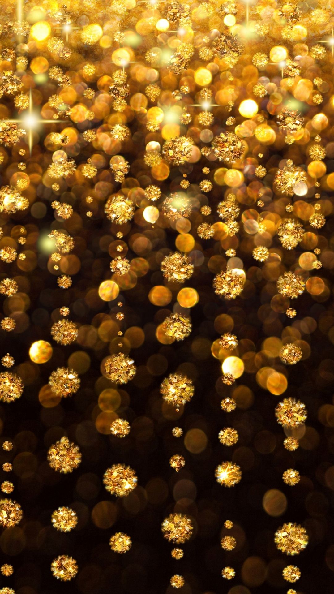 Gold Rain Shine Holiday Background Flicker Glow Jewelry Stones