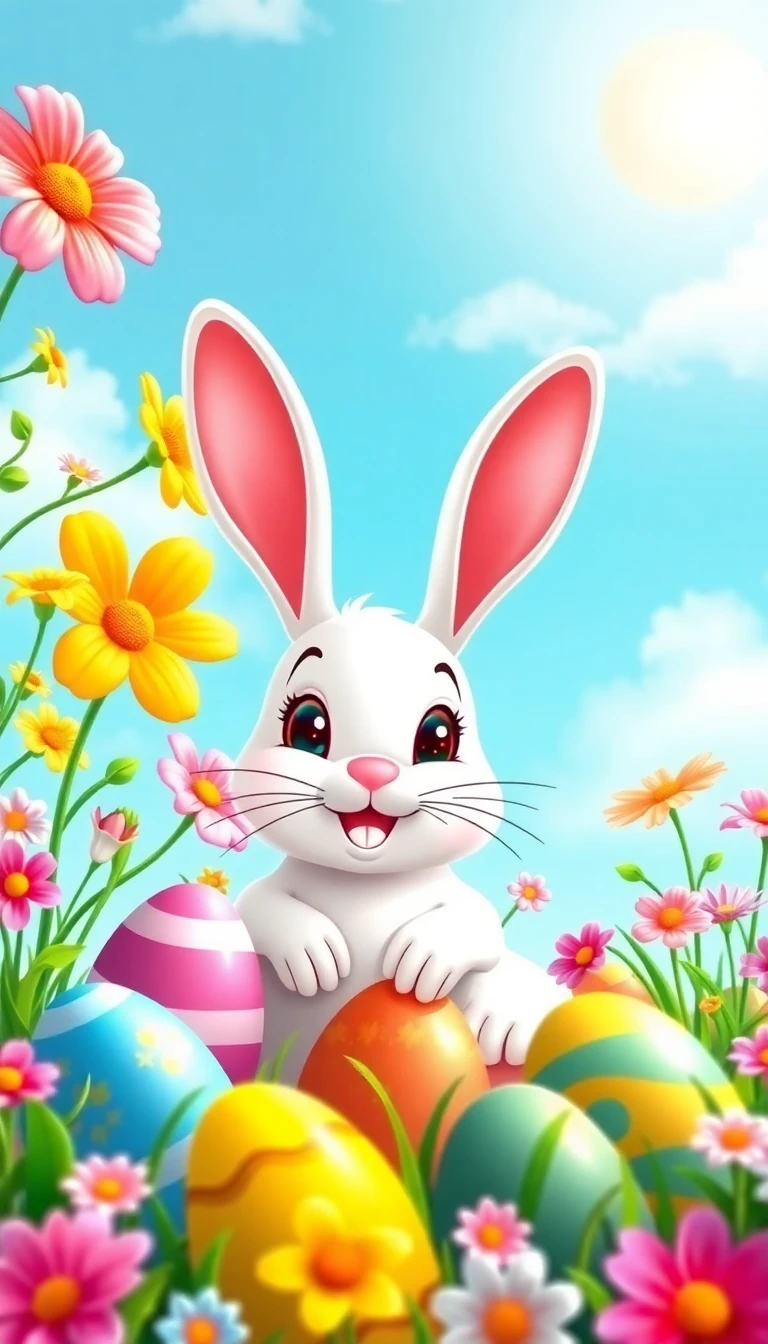 Easter Bunny Wallpaper Background