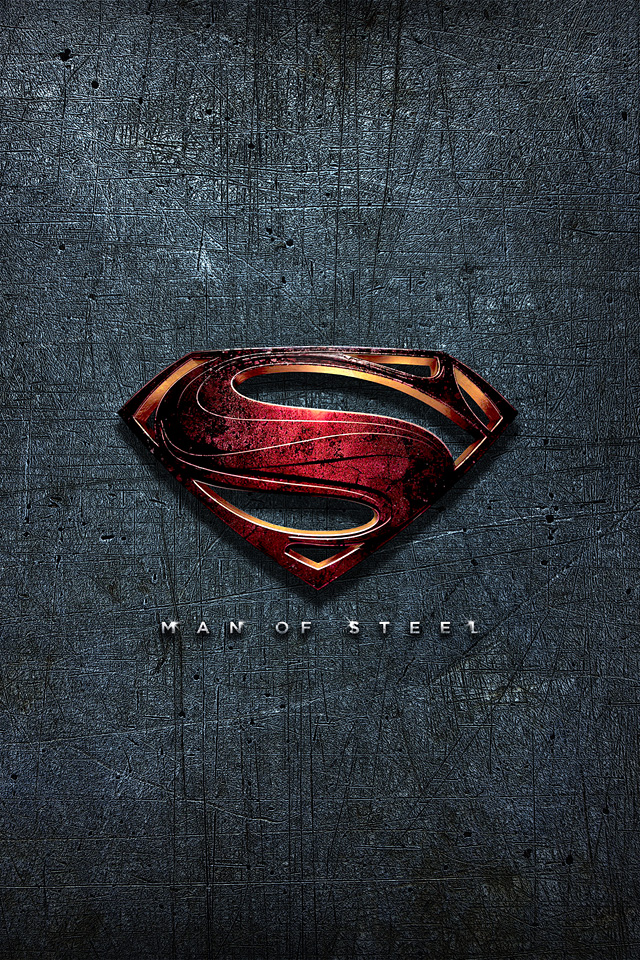 Fondo Man Of Steel Logo Superman IPhone Fondobook