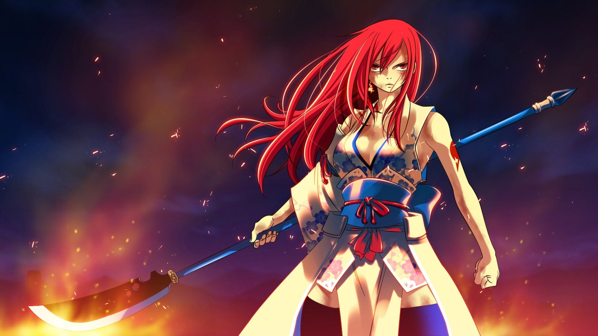 Full HD 1080p Erza Scarlet Pc Background Id For