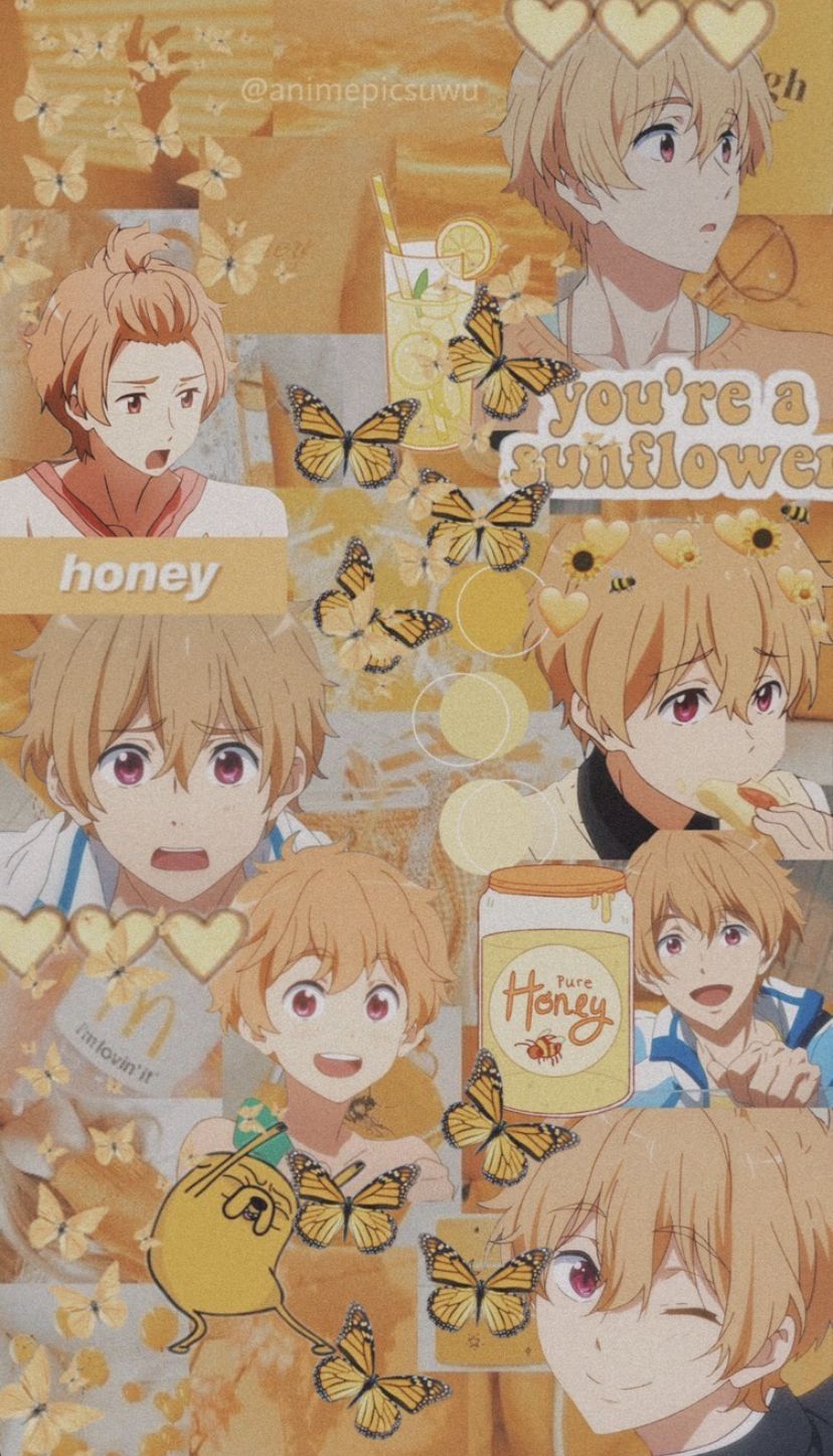 Nagisa Hazuki wallpaper yellow Anime Cute anime wallpaper