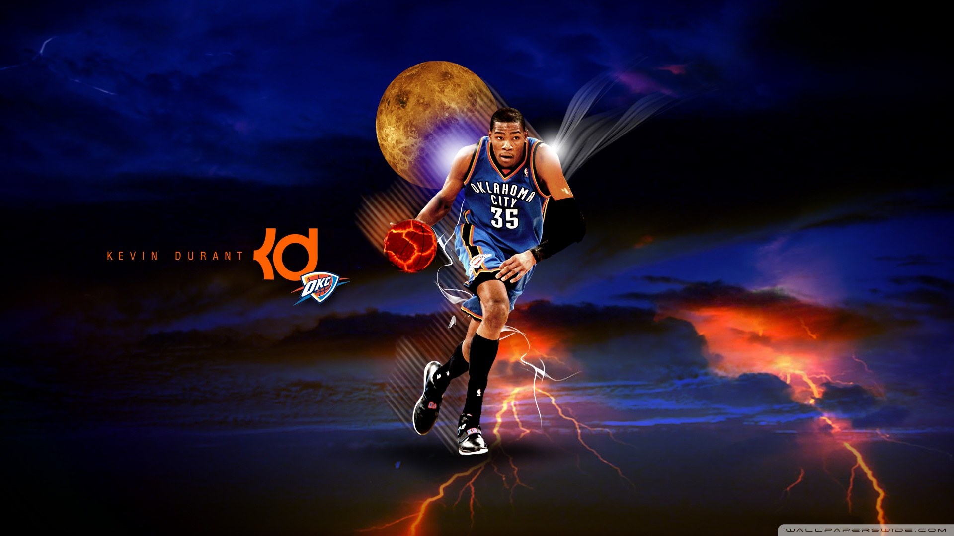 City Basketball Oklahoma Number Kevin Durant Wallpaper Cool