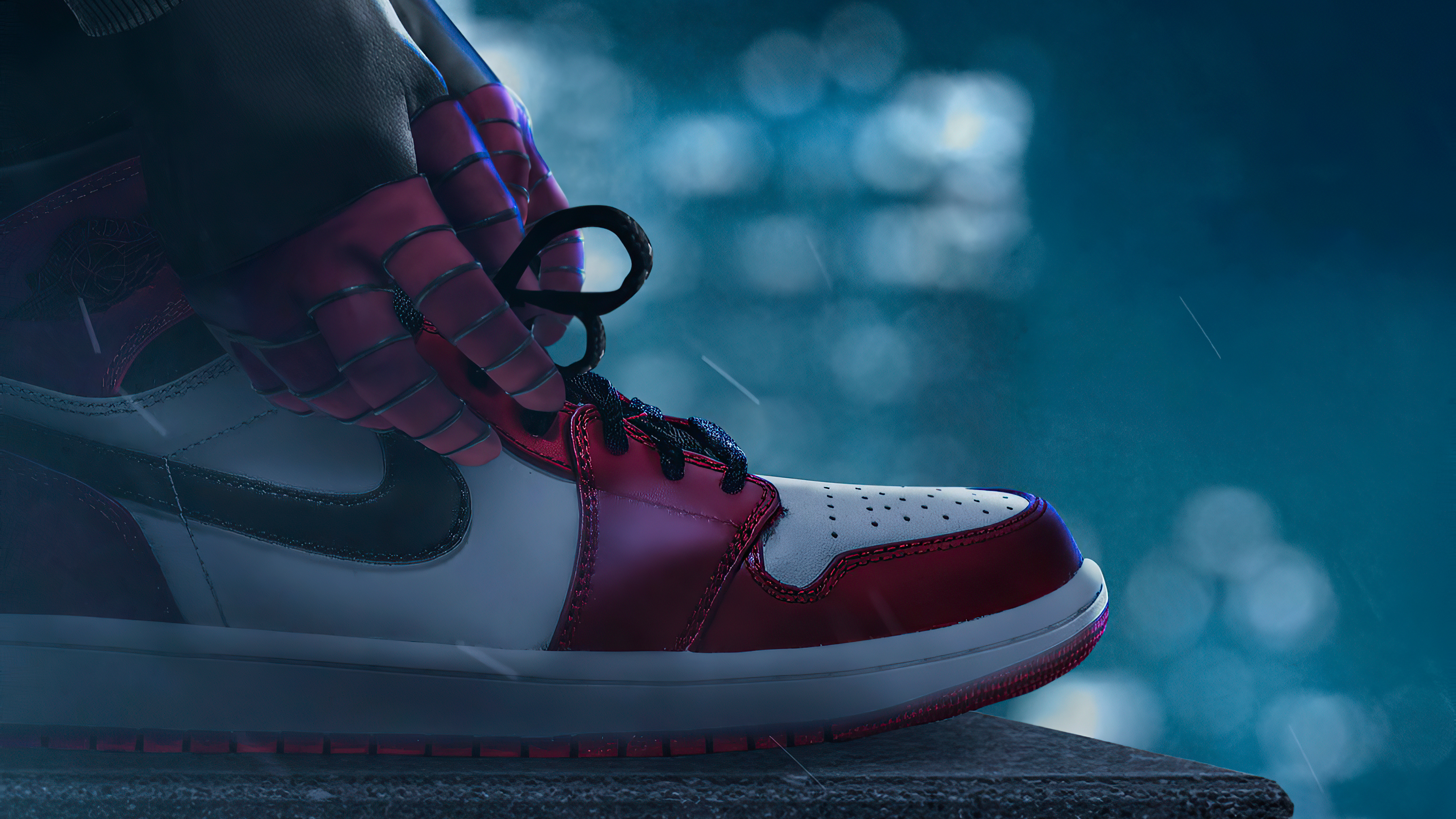 Air Jordan Miles Morales Wallpaper HD Superheroes 4k