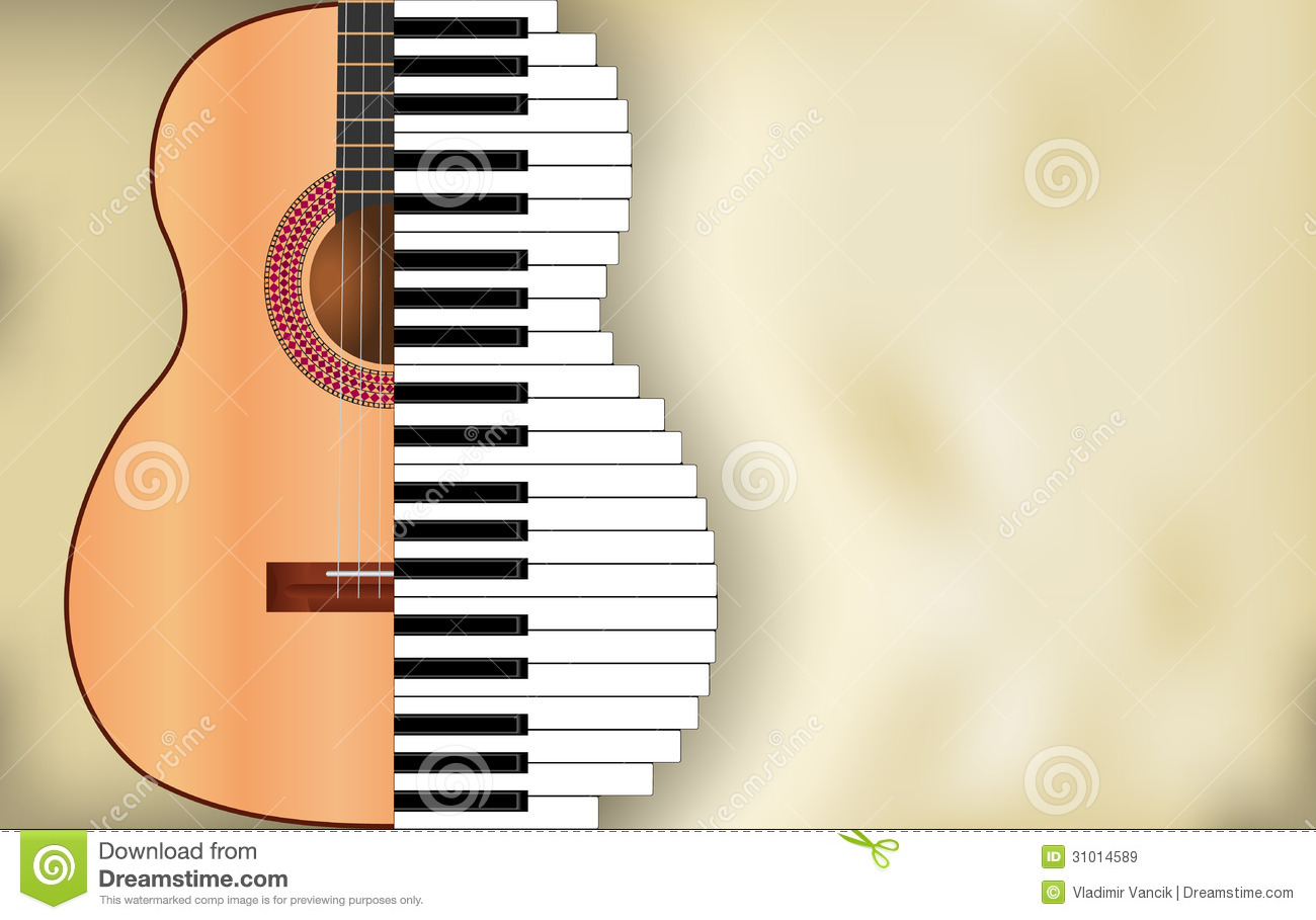 Piano Keys Background Abstract music background