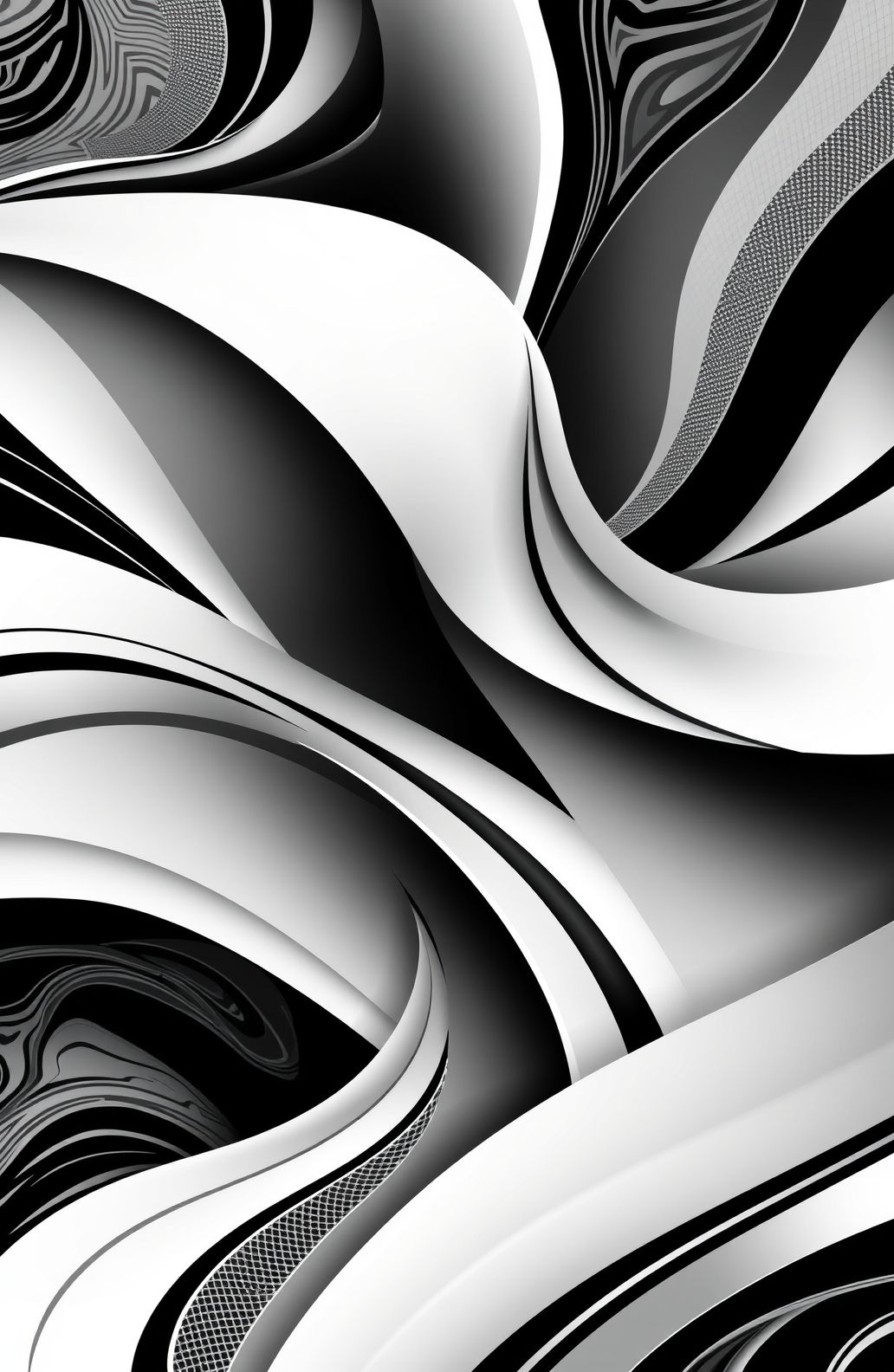 Black And White Abstract Wallpaper