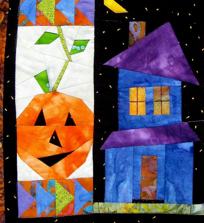 Halloween Wall Hanging Paper Pieced Quilt By Sallymanke On Zibbet