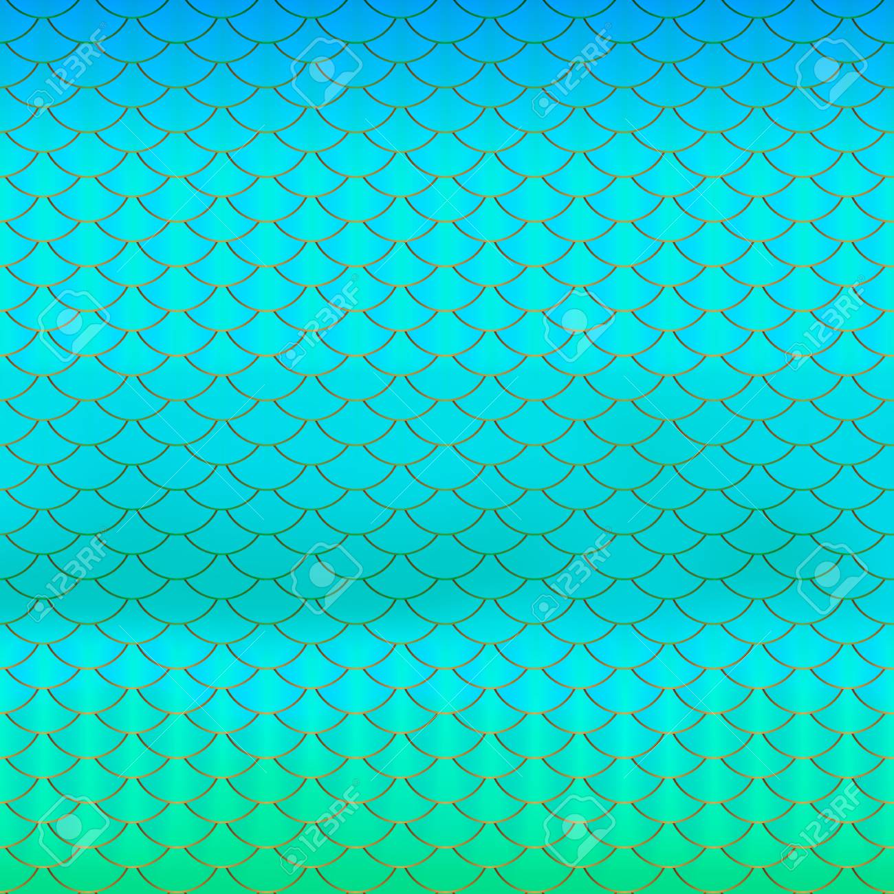 Purple Blue Mint Green And Gold Fish Scale Texture Background