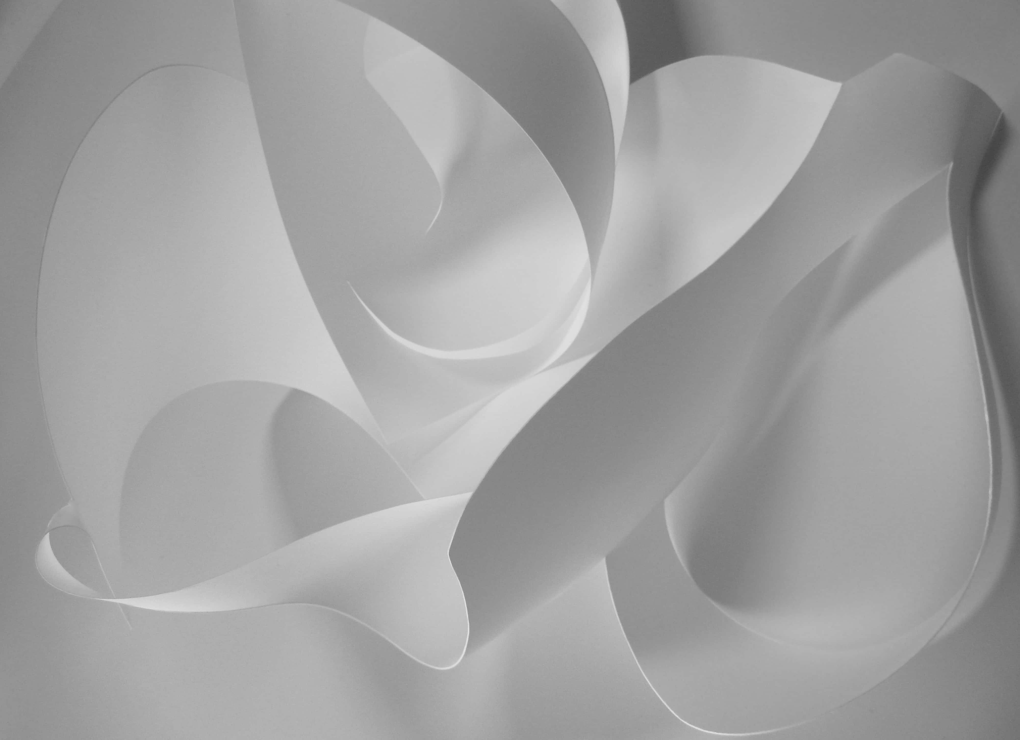 White Image Background Abstract Shapes Wallpaper