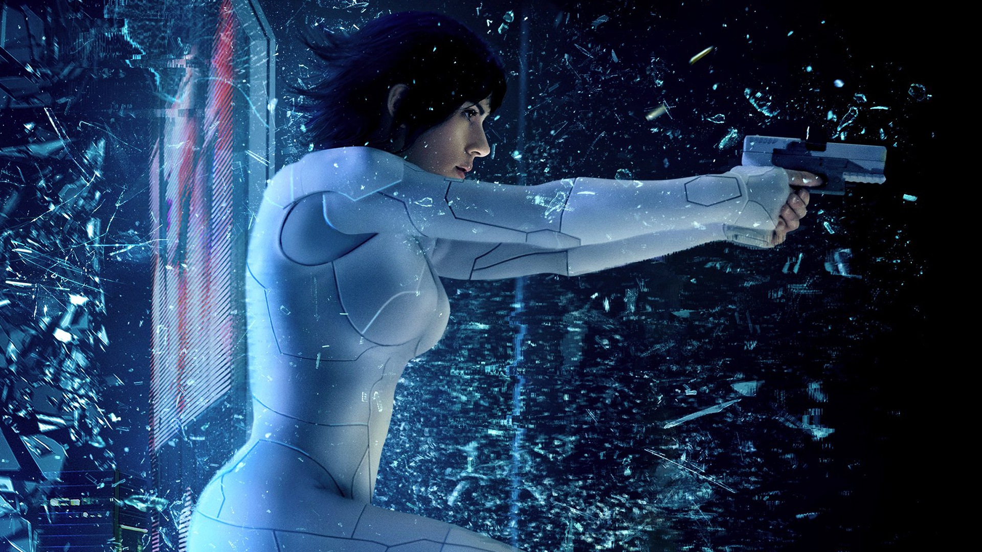 Scarlett Johansson In Ghost The Shell HD Wallpaper