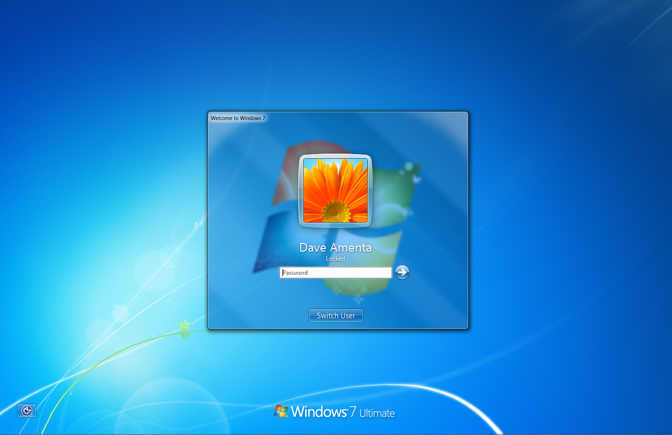 Awesome Windows 7 Logon background