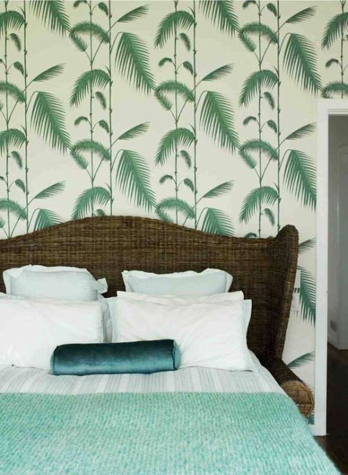 Ish And Chi Palm Leaves Wallpaper Interior Design Decorating
