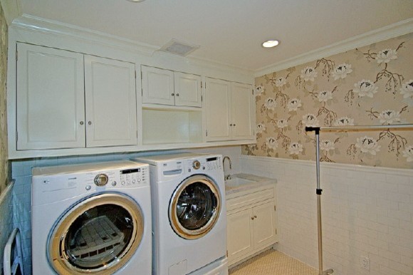 Wallpaper Laundry Room Modern