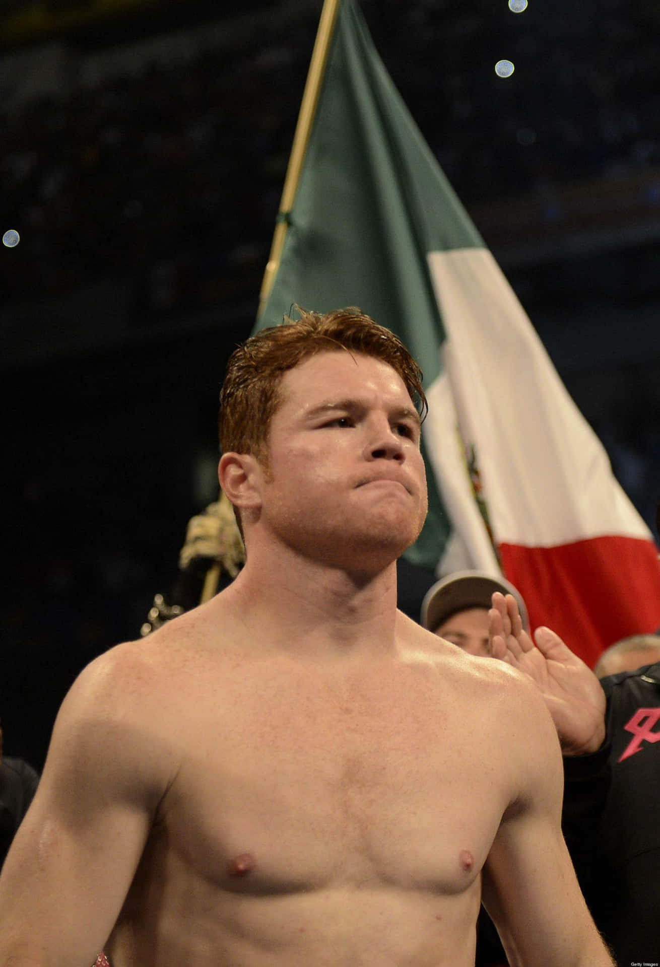 Serious Expression Of Saul Canelo Alvarez Wallpaper