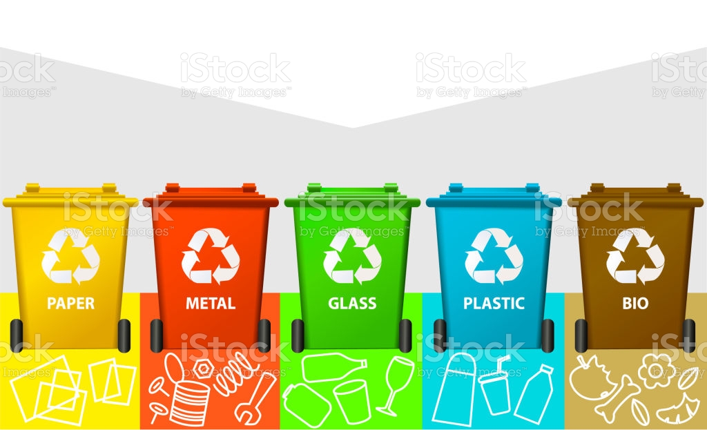 Free download Waste Segregation Background With Recycle Bins Stock ...